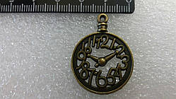 Годинники круглі, колір - бронза. Діаметр 25 мм №5