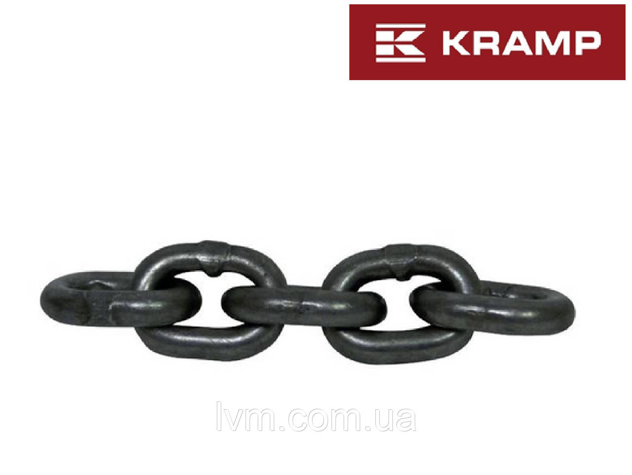Ланцюг господарська судова 30м (Діаметром 7мм) 15003 (короткі ланки), чорна сталь KRAMP (Німеччина)