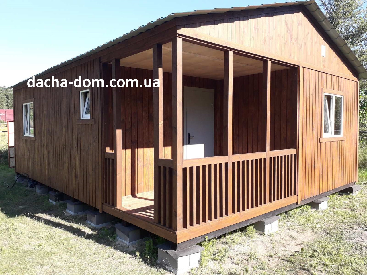 Каркасний дачний(садовий) будинок 6*8