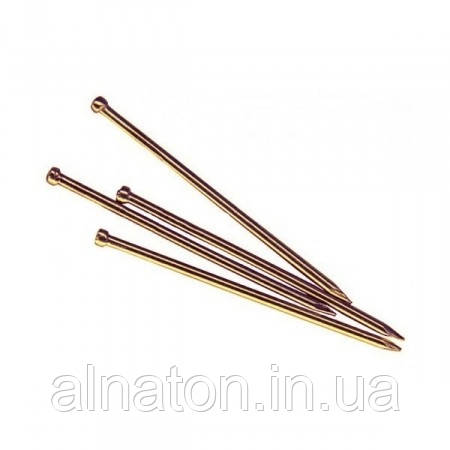 Цвяхи фінішні столярні 30х1,2 жовтий цинк (уп.1кг)