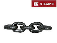 Цепь хозяйственная судебная 30м (Ø 5мм) 15003 (короткие звенья), черная сталь KRAMP (Германия)