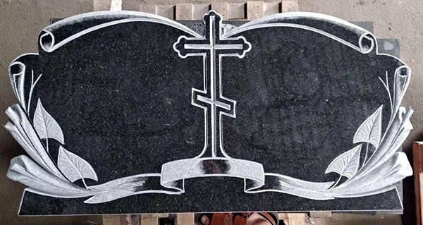Пам'ятник на могилу подвійний із граніту 111, фото 1
