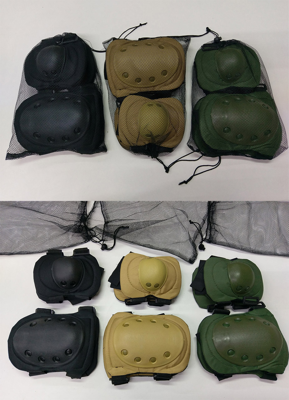 Захист тактичний наколінники, налокітники. Колір (Кайот, олива, чорний)