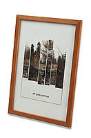 Рамка для фото 13х18 из дерева - Сосна коричневая 1,5 см. - со стеклом