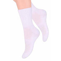 Женские спортивные носки с махровой подошвой STEVEN 127 35-37 белый