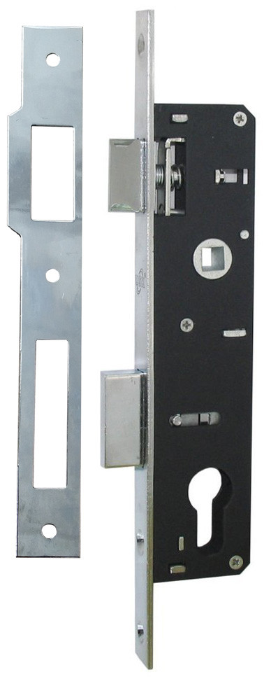 Замок профильный USK PLC8525 22mm с отв.планкой Хром