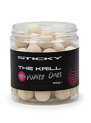 Поп ап-бойли Sticky baits THE KRILL WHITE POP — UPS 12 mm