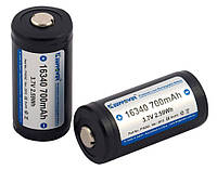 Аккумулятор Keeppower CR123 16340 Li-Ion Protected, 700mAh, 4.2/3.7/2.7V