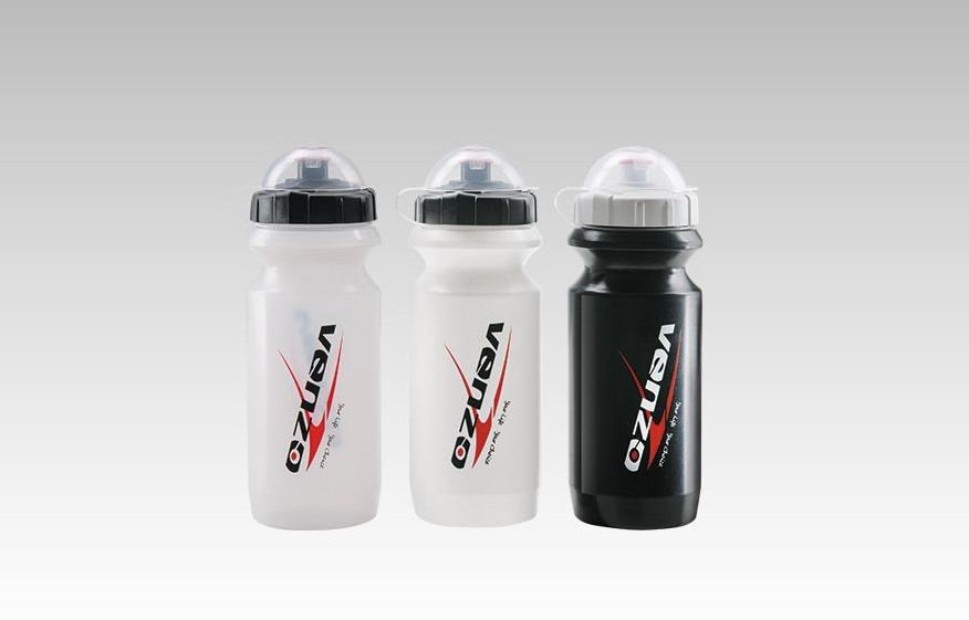 Фляга VENZO 500 мл чорна, біла, прозора