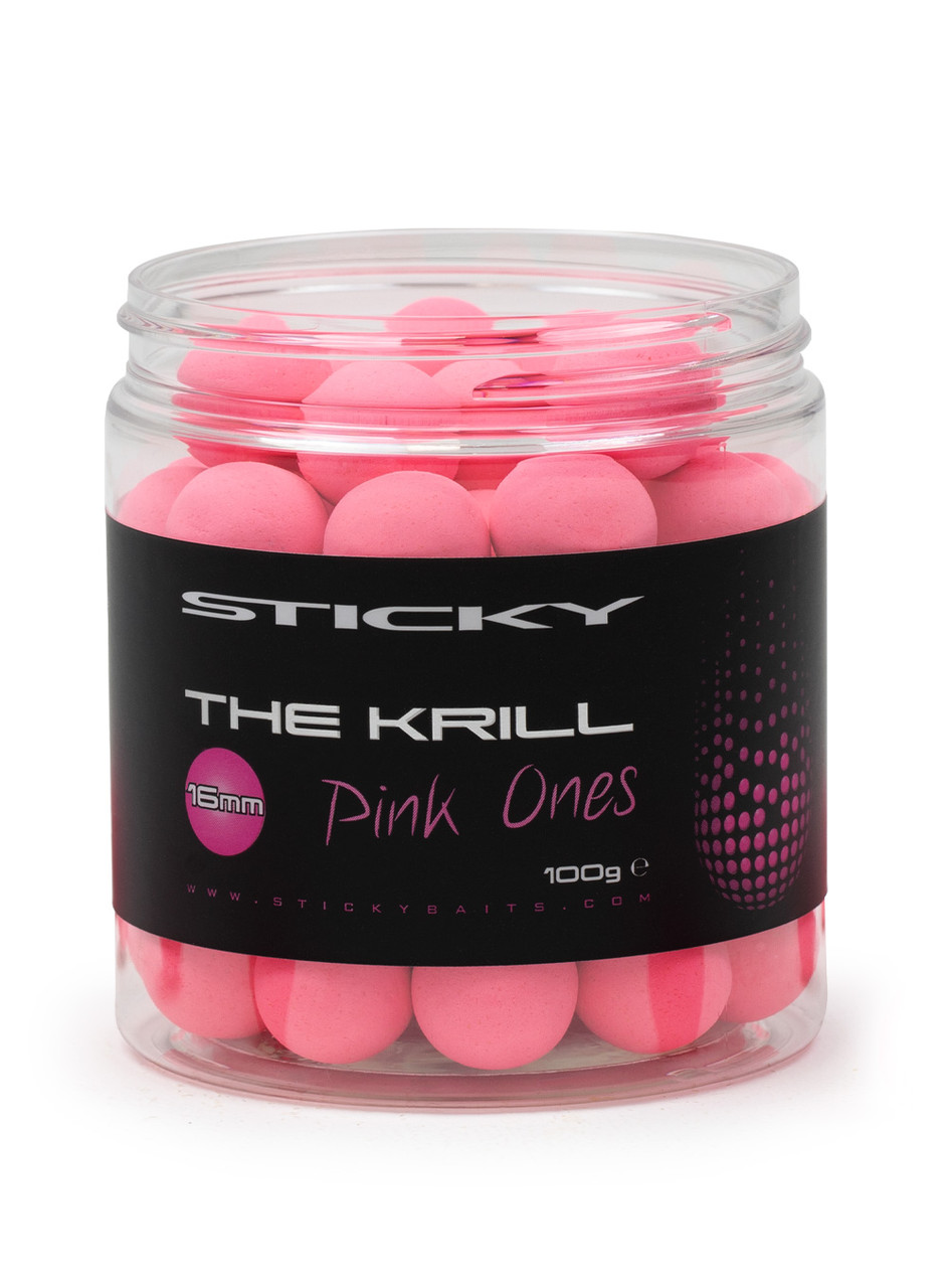Поп ап-бойли Sticky baits THE KRILL PINK ONES POP — UPS 12 mm, фото 1