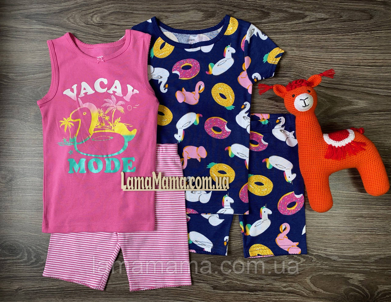 Набір з 2-х бавовняних піжам Vacay Mode Картерс, фото 1