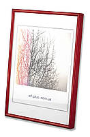 Рамка для фото 13х18 из алюминия - Красная 6 мм. - со стеклом