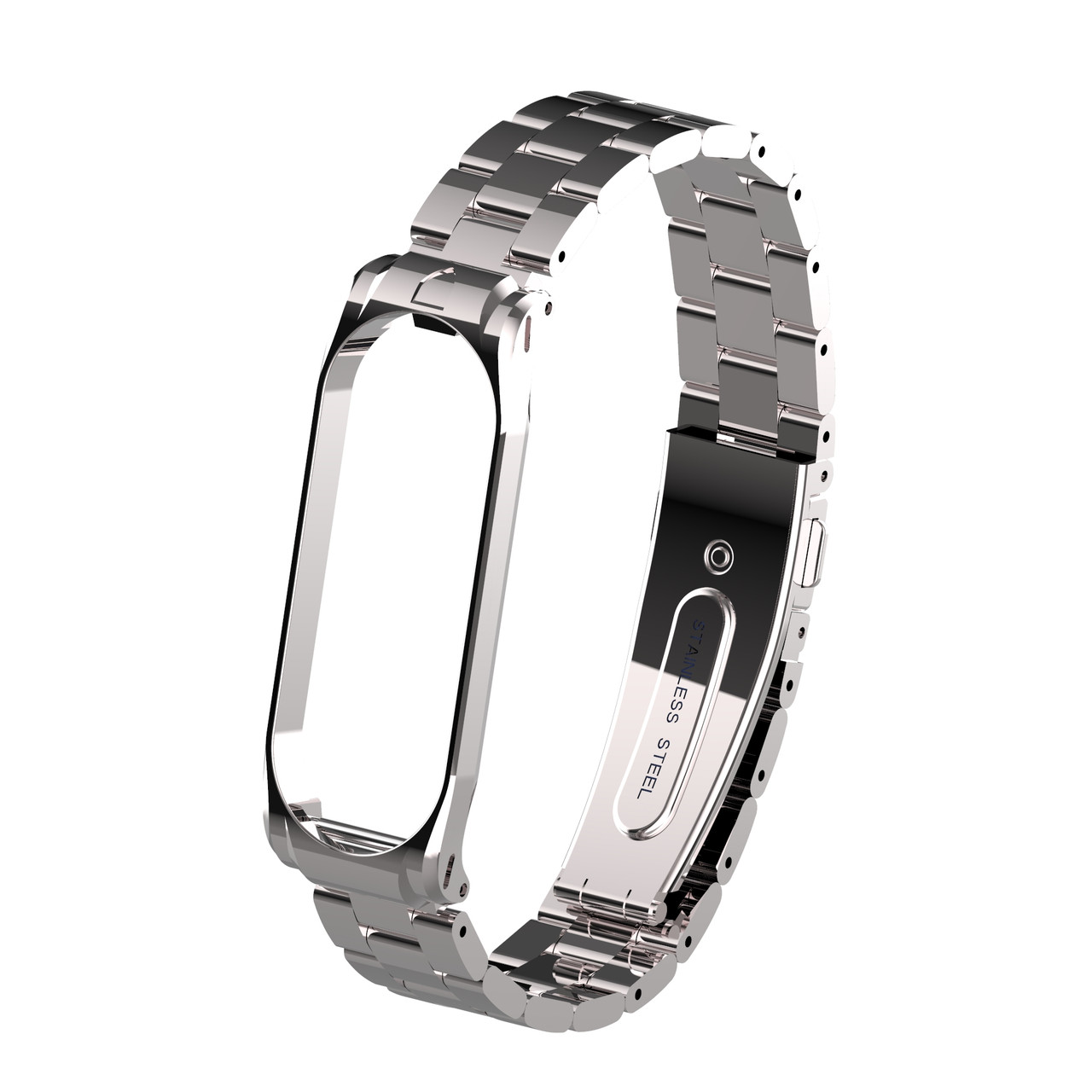 Ремешок для фитнес браслета Xiaomi Mi Band 3 и 4 Bead design Silver