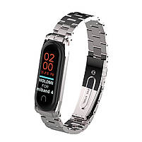 Ремешок для фитнес браслета Xiaomi Mi Band 3 и 4 Bead design Silver, фото 3