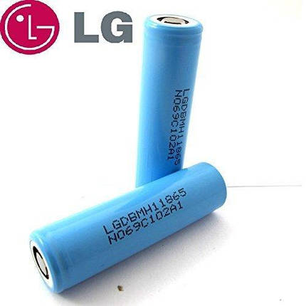 Акумулятор 18650 Li-Ion LG LGGBMH11865 (LG MH1), 3200mAh, 10A, 4.2/3.7/2.5 V, фото 2