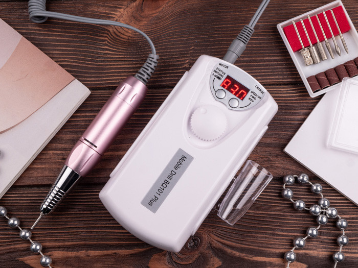 Фрезер для манікюру Mobile Drill BQ-101 WHITE, 45 Вт 35000 об., фото 1