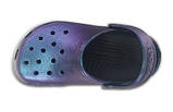 Крокси для дівчинки сабо Класик Перламутрові оригінал / Crocs Kids Classic Iridescent Clog (12644), Сині 26, фото 5