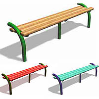 Лавка Паркова М1. Лавка 2150х350х520. У парк, Сад, Дитячий Сад, Гросс. Будь-який ЦВІТЛО