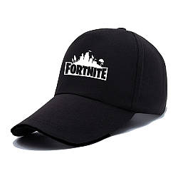 Кепка бейсболка Фортнайт логотип Fortnite чорна 11.10