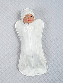 Пелюшка - кокон (європелюшка) на блискавці зріст 56-62 см (0 - 3 місяці) Lari з мереживом Lari Білий