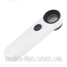 Лупа ручная MG6B-1 2 LED 40X 21mm, фото 1