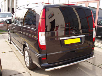 Захист заднього бампера (труба, дуга) Mercedes Viano 2004+ г.в.
