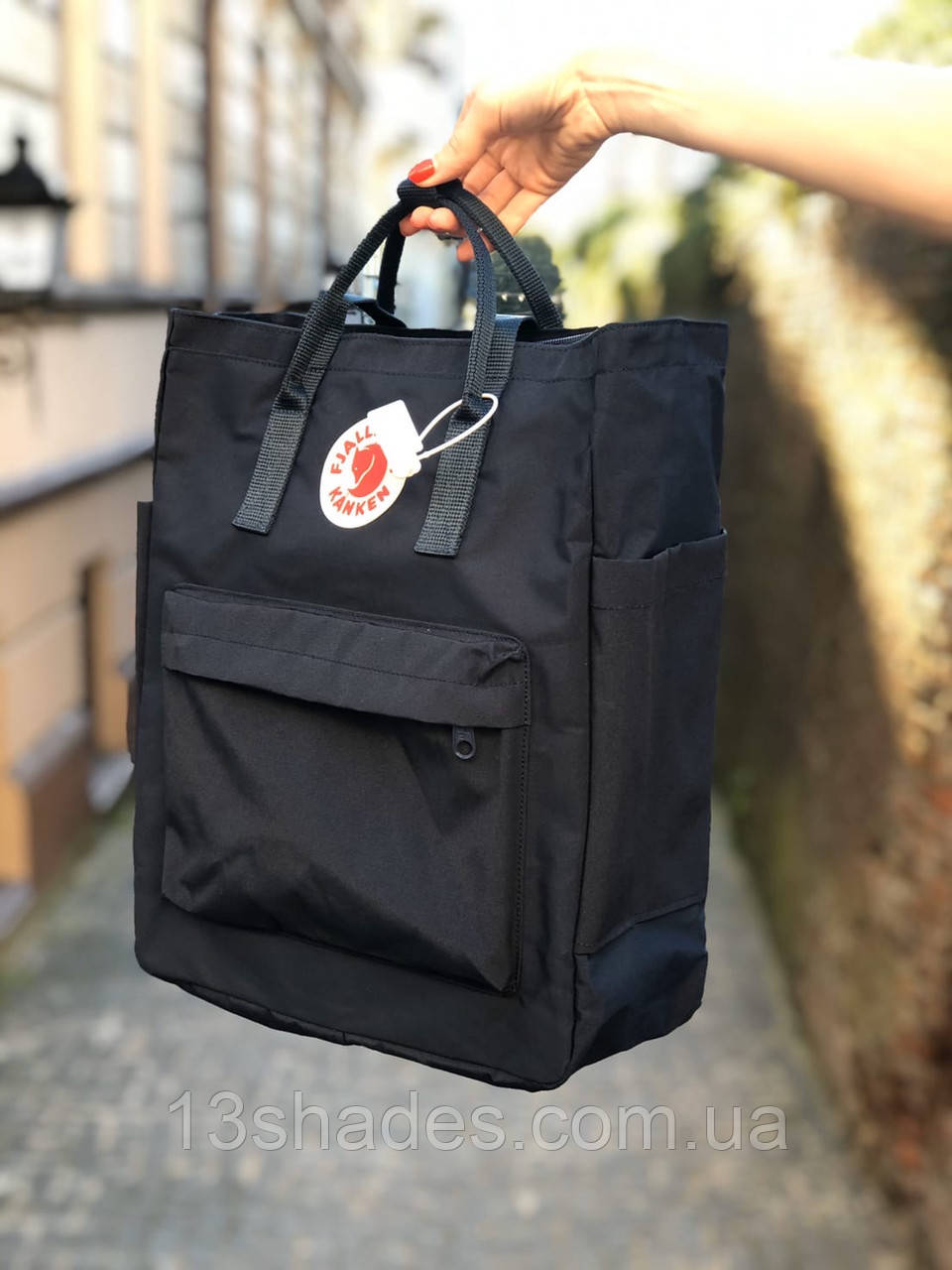 Рюкзак сумка тканинний Канкен 20 л Fjallraven Kanken Totepack 20L темно-синій Київ
