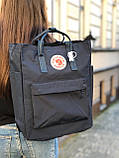 Рюкзак сумка тканинний Канкен 20 л Fjallraven Kanken Totepack 20L темно-синій Київ, фото 5