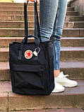 Рюкзак сумка тканинний Канкен 20 л Fjallraven Kanken Totepack 20L темно-синій Київ, фото 3