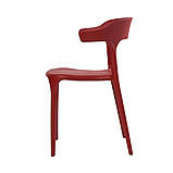 Штабельована стілець LUCKY (Лаккі) червоний монопластик від Concepto, фото 4