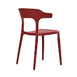 Штабельована стілець LUCKY (Лаккі) червоний монопластик від Concepto, фото 3