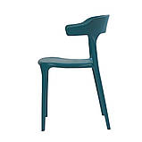 Штабельована стілець LUCKY (Лаккі) бірюзовий монопластик від Concepto, фото 3