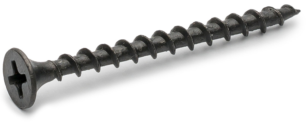 Саморіз 3,5*55 по дереву чорний фосфатований Red Mark Стандарт (500 шт), фото 1