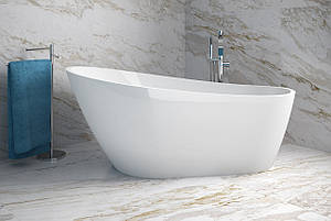 Ванна окремо стоїть Melody 170x80 см з сифоном BESCO PMD AMBITION, фото 3