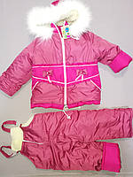 Зимовий костюм з комбінезоном для дівчинки 98, 116 зростання
