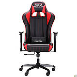 Комп'ютерне крісло AMF VR Racer Shepard чорний-червоний спорт стиль, фото 5