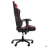 Комп'ютерне крісло AMF VR Racer Shepard чорний-червоний спорт стиль, фото 6