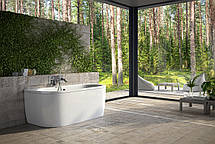 Ванна окремо стоїть Vista 160x75 см з сифоном BESCO PMD AMBITION, фото 5