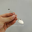 Срібна кавова ложка "Трояндочка" срібло 875, фото 7