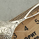 Срібна кавова ложка "Трояндочка" срібло 875, фото 5