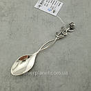 Срібна кавова ложка "Трояндочка" срібло 875, фото 8