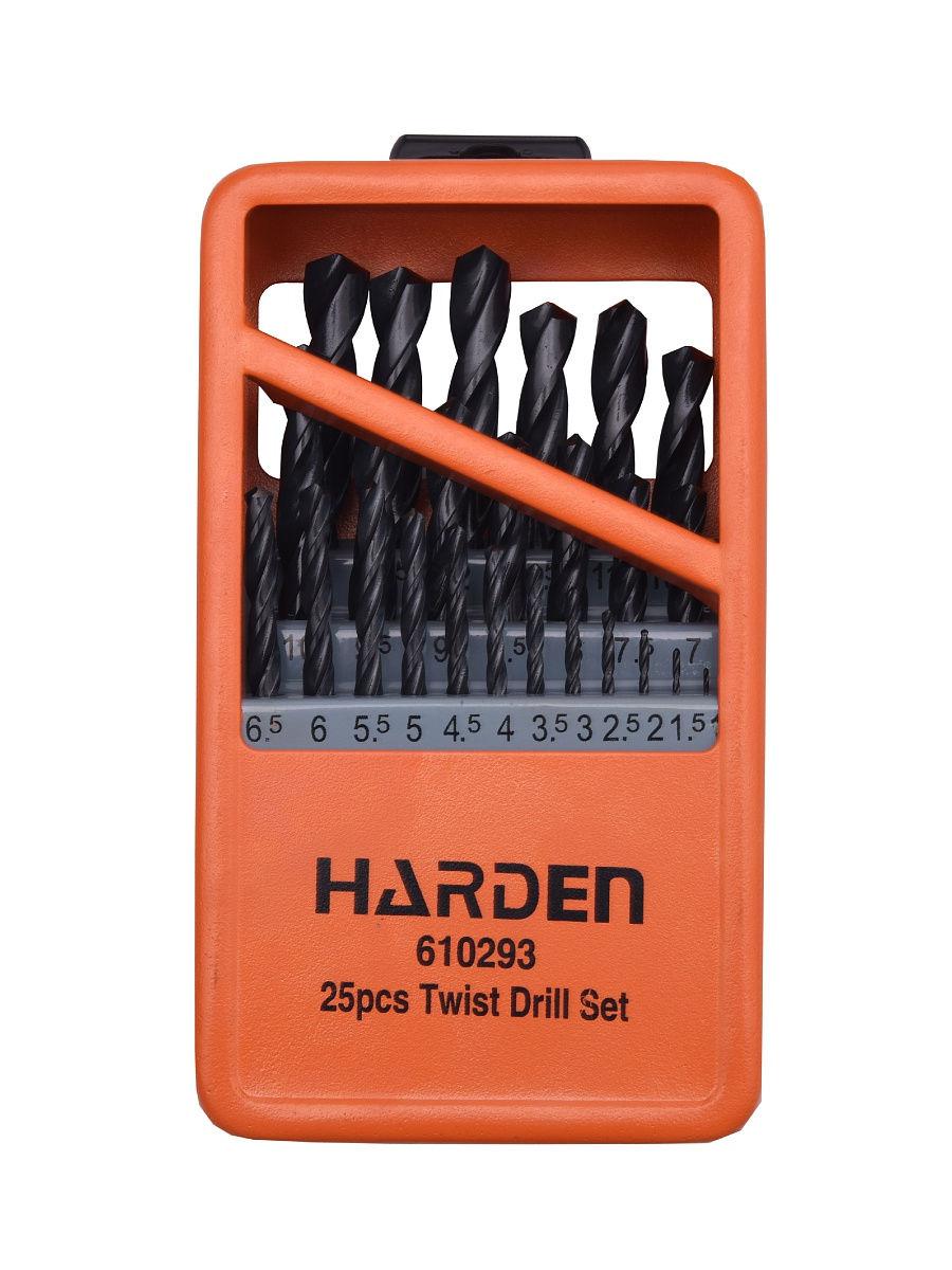 Набір свердел по металу 25 пр. HSS 1-13 мм Harden Tools 610293