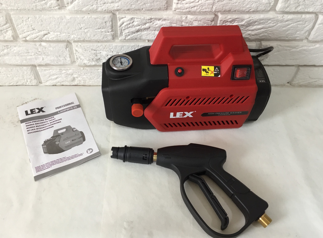 Мийка високого тиску LEX LXHPW70-25: 2500 Вт: 480 л/год