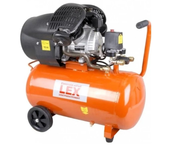 Компресор поршневий LEX LXC100V - 100л : 3,3 кВт : Чавунний блок