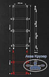 Подовжувач сходи FASTEN Борика складаний з алюмінієвої труби 32 мм (El032), фото 2