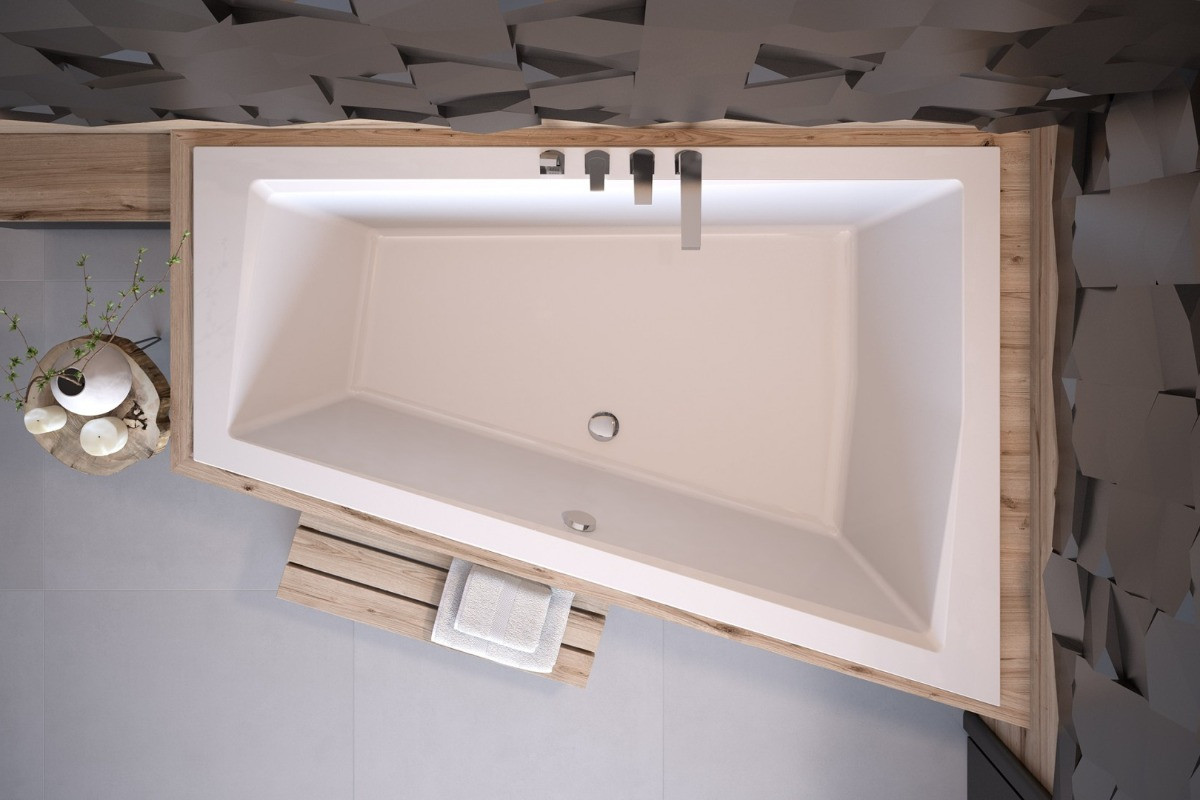 Акрилова ванна Intima Duo 180х125 (права) Besco PMD Piramida