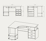 Стіл комп'ютерний кутовий СУ 4 NEW АБС, фото 2