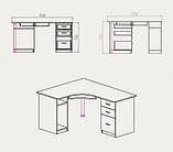 Стіл комп'ютерний кутовий СУ 9, фото 2