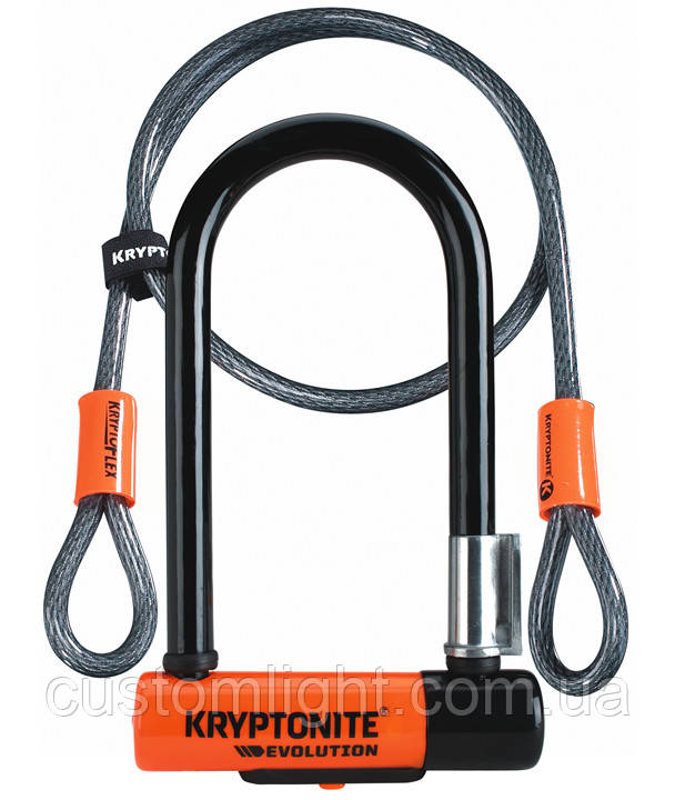 Велозамок Kryptonite Evolution Mini-7 + 120cm KryptoFlex
