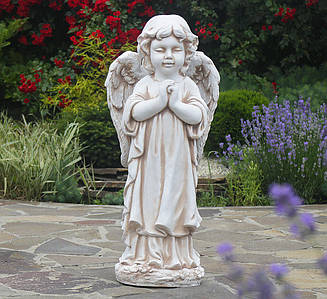 Садова фігура Ангел, що молиться стоячи 72x35x25 см ССП12091-Н статуя скульптури для саду ангелок